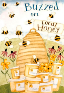 Buzzed on Local Honey Illustration 