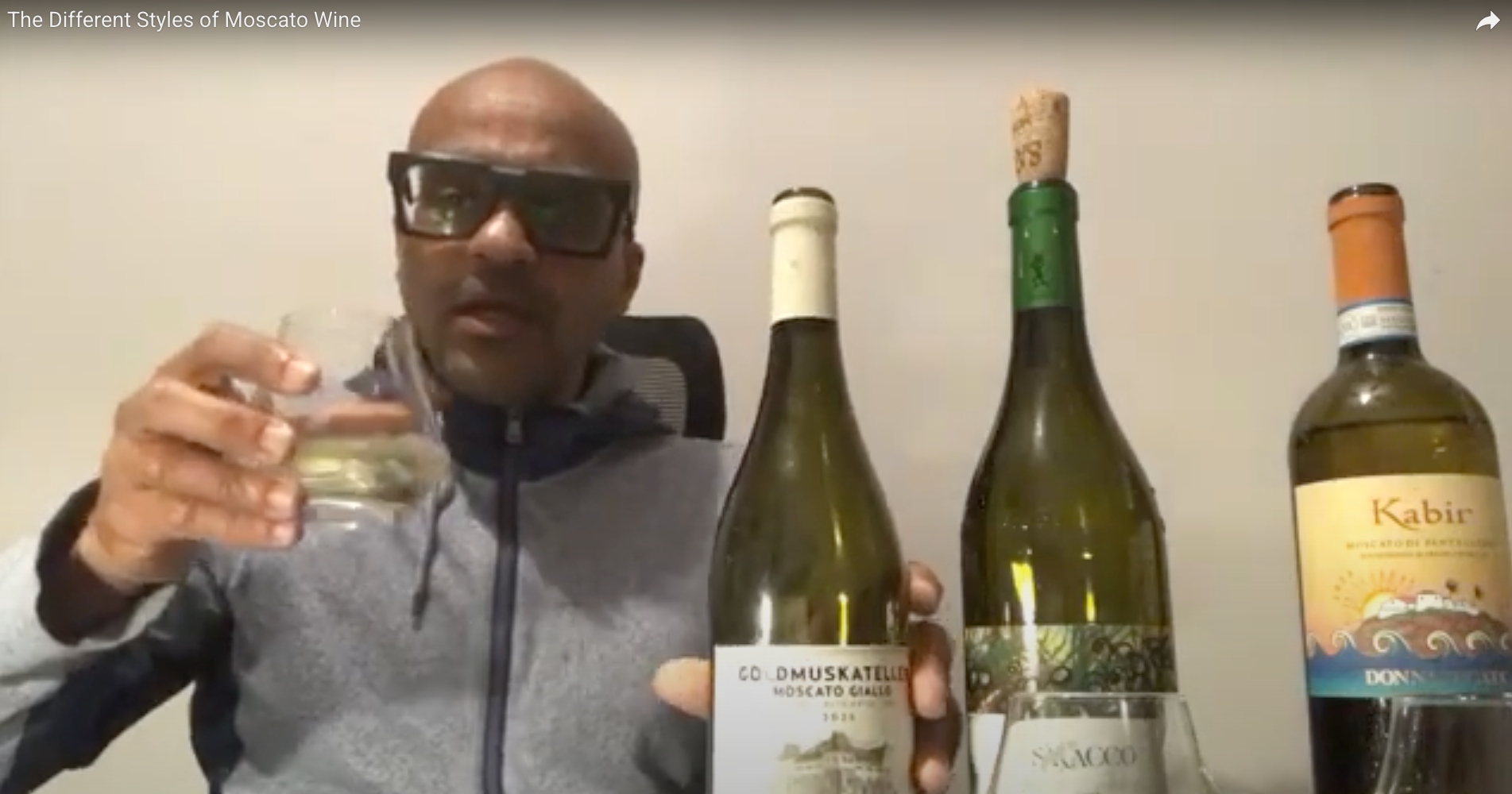 Tasting Video of Three Distinct Styles of (Italian) Moscato Wine 